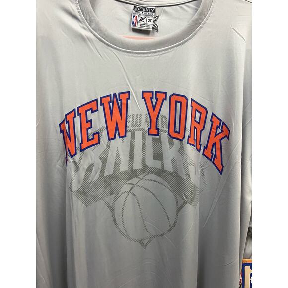 New York Knicks NBA Men ZipWay Change “N” The Game Cut Off Tank Size 3X Gray - Picture 4 of 7